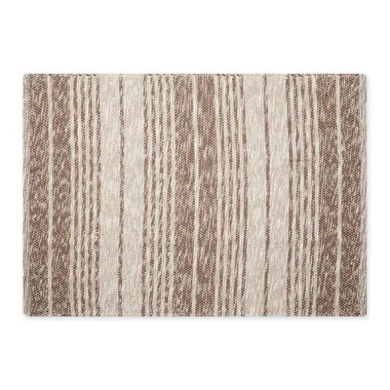DII&reg; Variegated Stripe Handwoven Recycled Yarn Rug, 2ft. x 3ft. Leather Brown {1}