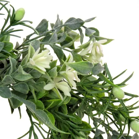 14" Spring Mixed Blossoms Table Wreath {4}