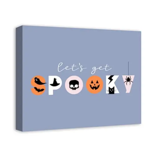Let's Get Spooky Canvas Wall Art {3}