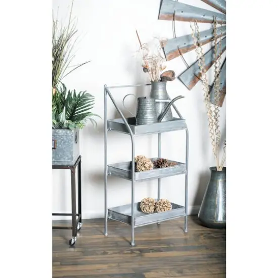 3.2ft. Metal Farmhouse Plantstand {9}