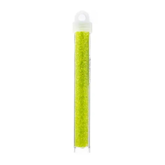 Miyuki&reg; 11/0 Glass Seed Beads, 22g Chartreuse Transparent {3}