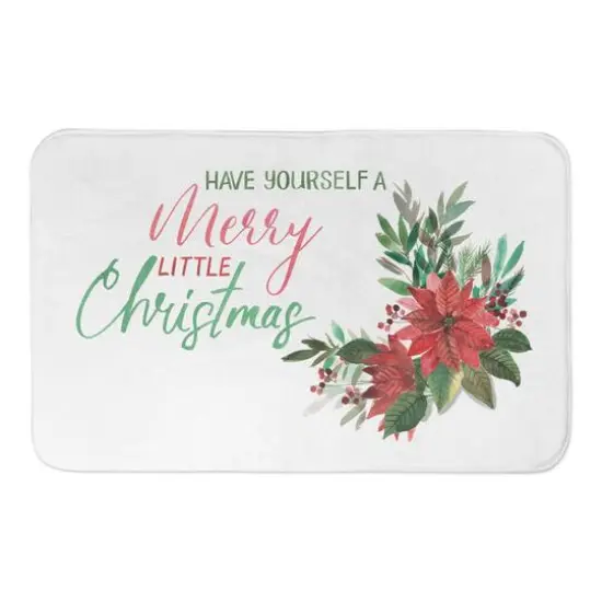 Merry Little Christmas Bath Mat {1}