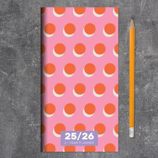 TF Publishing 2025-2026 Small Pink Orange Crush Monthly Pocket Planner {9}