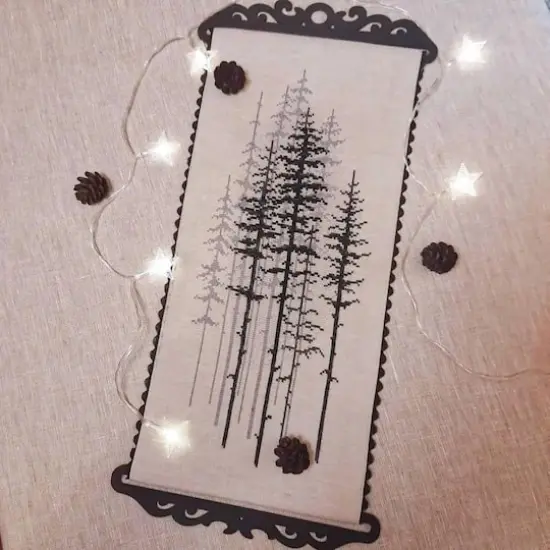 Crystal Art Foggy Forest Mixed Technique Stitch Kit {5}