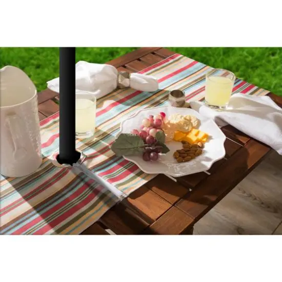 Summer Stripe Outdoor Table Runner With Zipper 14" x 72" {4}
