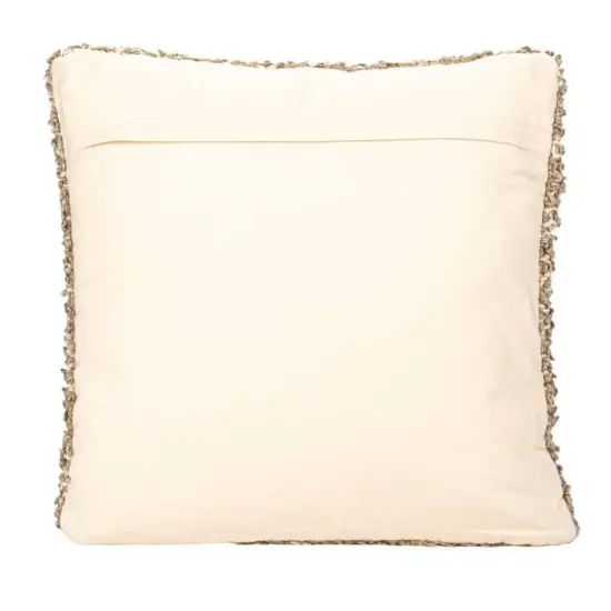 Hello Honey&reg; 20" Brown Woven Cotton Blend Boucl&eacute; Pillow {6}