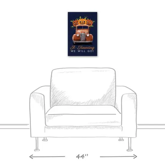 A-Haunting We Will Go! Canvas Wall Art {6}