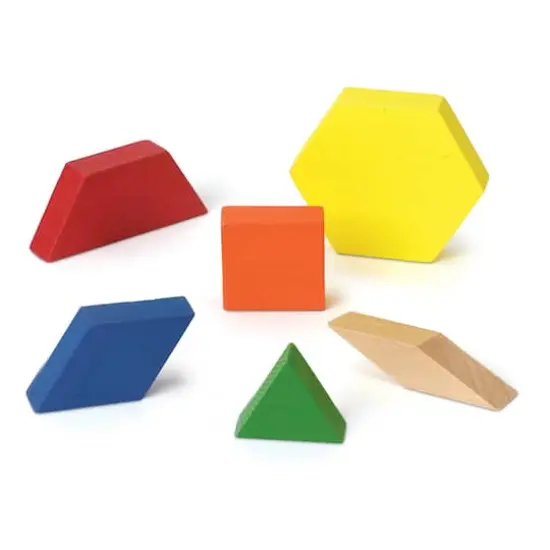 Learning Resources 1cm Wooden Pattern Blocks, 250ct. {1}