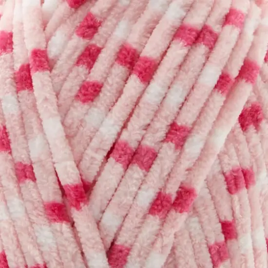 Sweet Snuggles Lite&trade; Variegated Striped Yarn by Loops & Threads&reg;Perfect Pink {3}