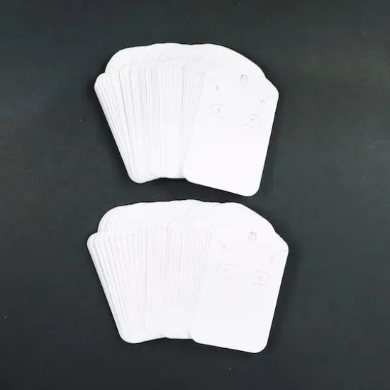 Necklace & Earring Cards by Bead Landing&trade; White {4}