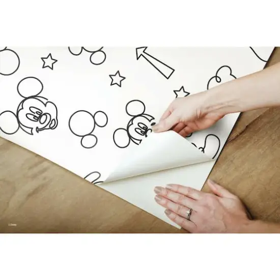 RoomMates Disney&reg; Mickey Mouse Line Art Peel & Stick Wallpaper {8}
