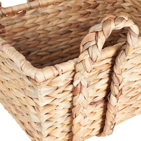 Household Essentials Wicker Storage Basket with Handles {5}
