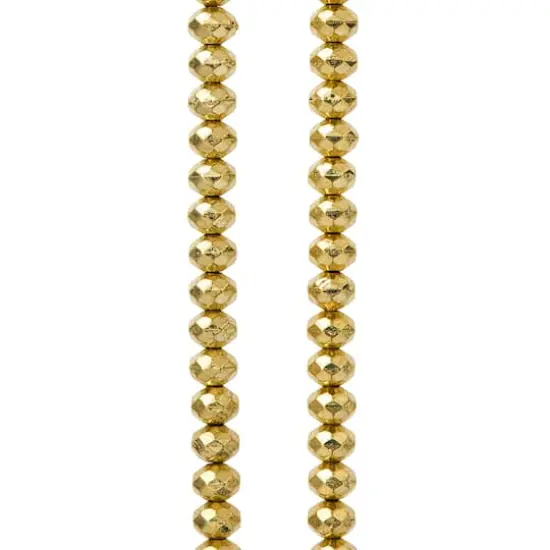 Hamilton Gold Antique Metal Rondelle Beads, 6mm by Bead Landing™ {1}