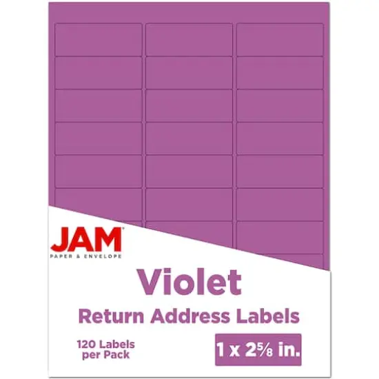 JAM Paper Standard Mailing Return Address Labels Violet {1}