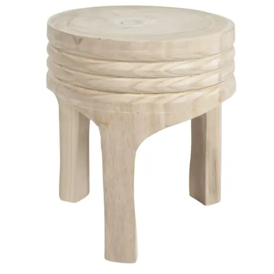 Hello Honey&reg; 16" Paulownia Wood Stool {1}