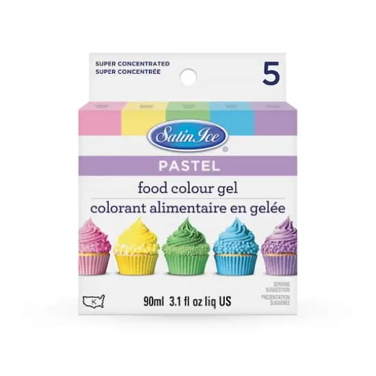 Satin Ice&reg; Pastel Food Color Gel, 5ct. {1}