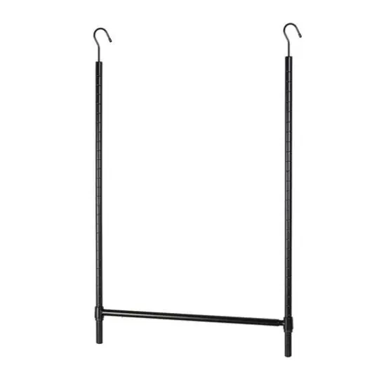 Honey Can Do Black Clothes Hanging Closet Rod {1}