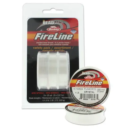 The Beadsmith&reg; FireLine&reg; Clear Variety Pack {3}