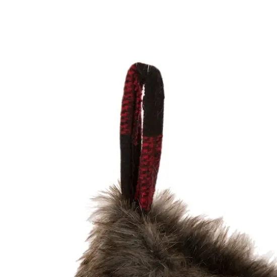 Glitzhome&reg; 21" Black & Red Buffalo Plaid Pompom Stockings, 2ct. {7}