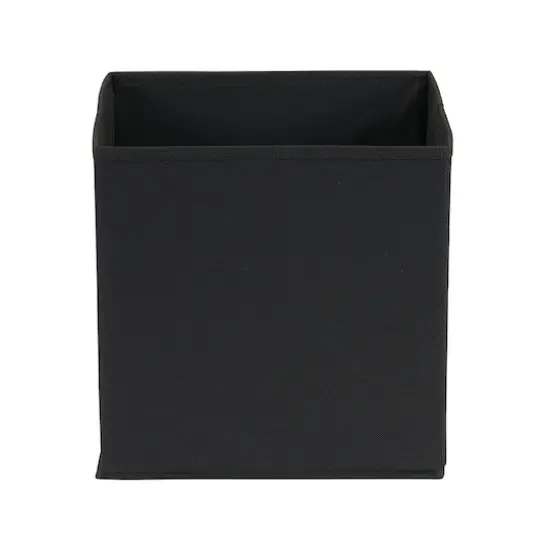 Household Essentials Storage Cubes with Diagonal Handle, 6ct. Black {5}