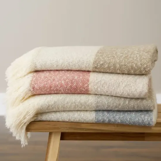 Rugby Stripe Acrylic Throw Red {5}