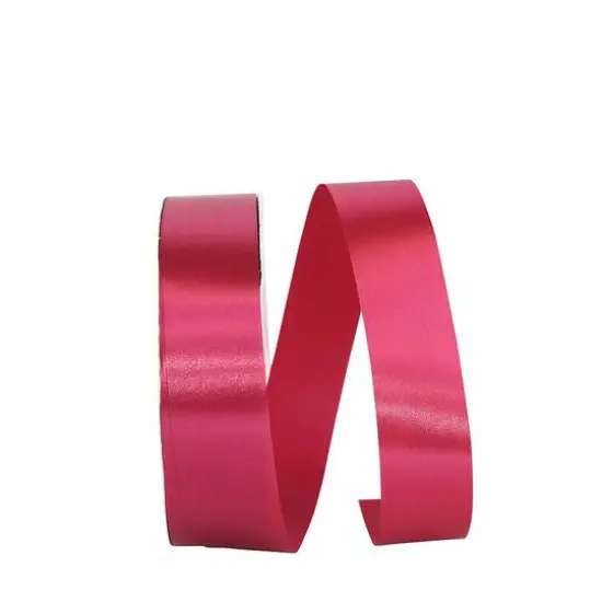 JAM Paper 3/8" x 100yd. Single Face Satin Allure Ribbon Wild Berry {1}