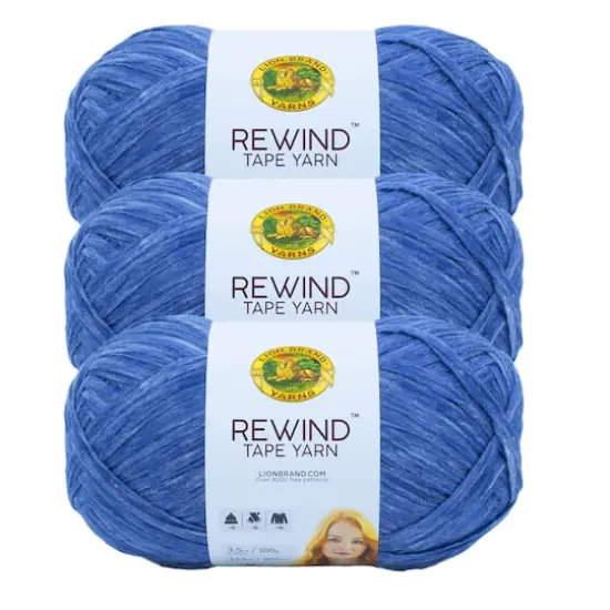 3 Pack Lion Brand&reg; Rewind&trade; Tape Yarn Hawaiian Ocean {1}