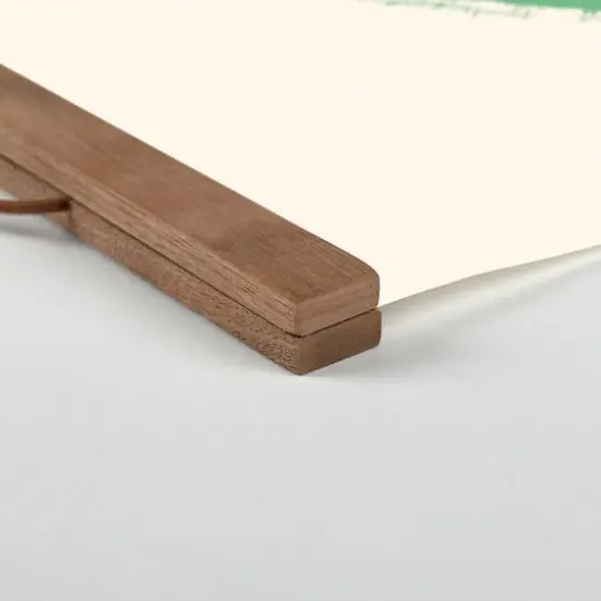 Happy St. Patrick's Day Rainbow Teak Hanging Canvas {3}