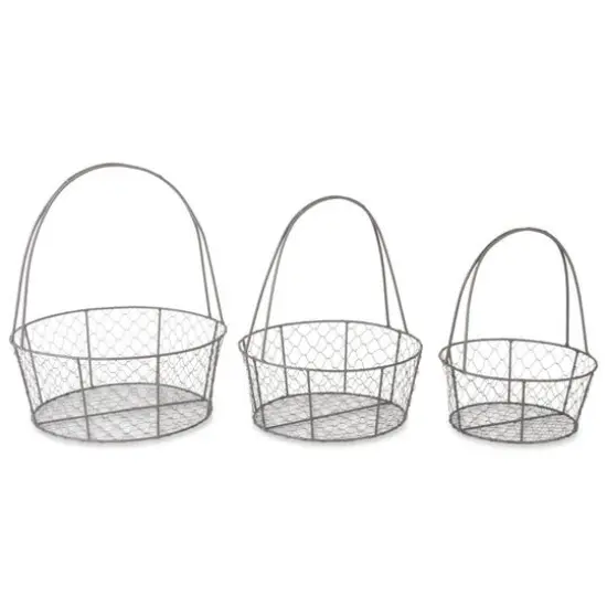 DII&reg; Round Nested Chicken Wire Basket Set {1}