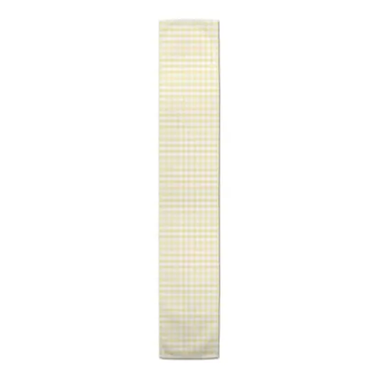 Yellow Buffalo Check 16" x 90" Cotton Twill Runner {4}