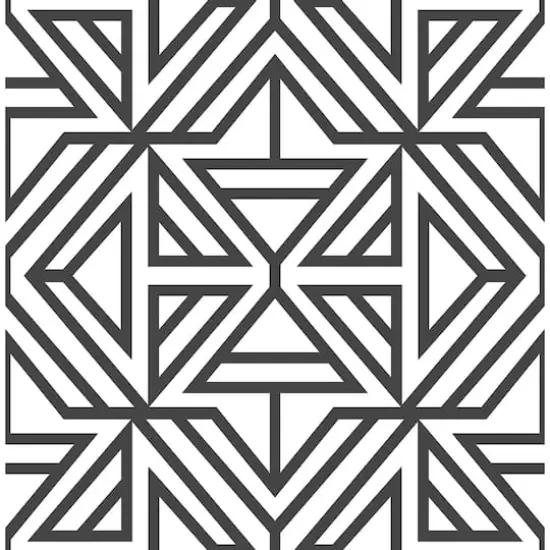 NuWallpaper Black Linear Peel & Stick Wallpaper {1}