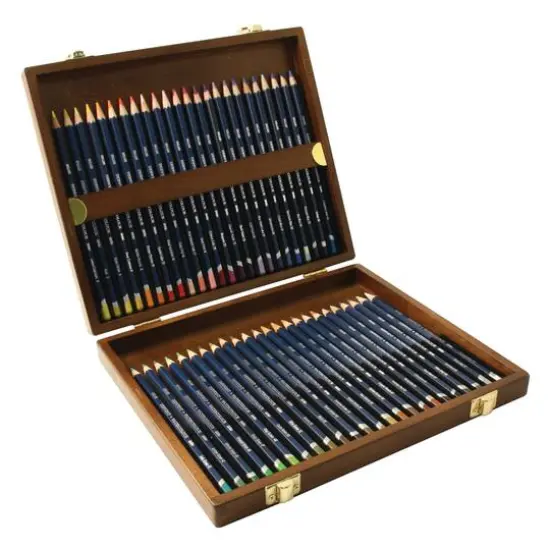 Derwent&reg; Watercolor Pencil 48 Color Wood Box Set {4}