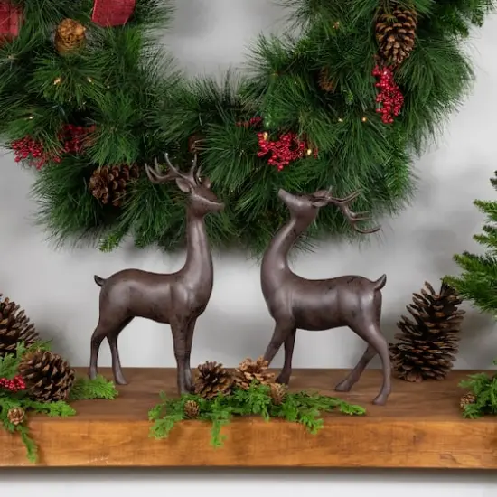 Brown Deer Christmas Decoration Set {3}