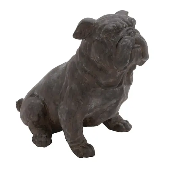 17" Black Traditional Dog Sculpture {1}