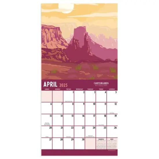 TF Publishing 2025 National Parks Art Mini Calendar {5}