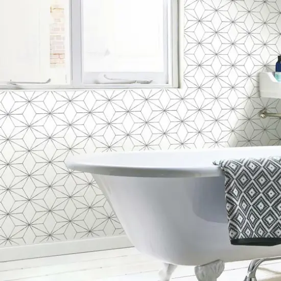 RoomMates Geo Blockstar Peel & Stick Wallpaper Black {5}