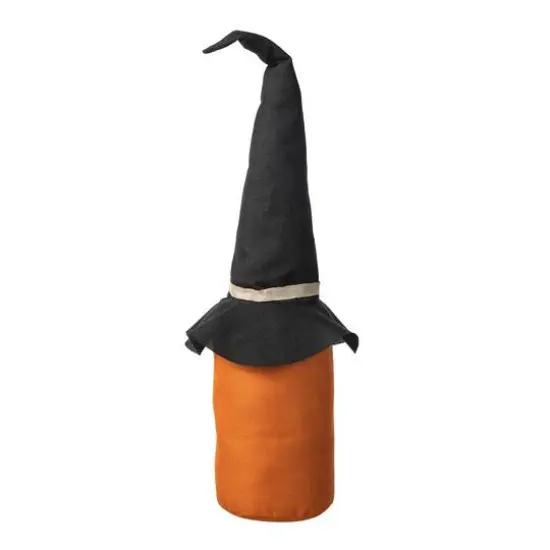 Glitzhome&reg; 24" Linen Halloween Jack-O'-Lantern Doorstop Porch D&eacute;cor {8}
