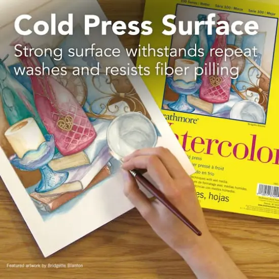 Strathmore Watercolor Paper Pad, 300 Series, Tape-Bound, 12 Sheets, 9" x 12" {6}