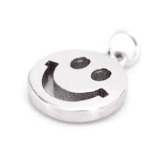Sterling Silver Smile Icon Charm by Bead Landing&trade; {5}