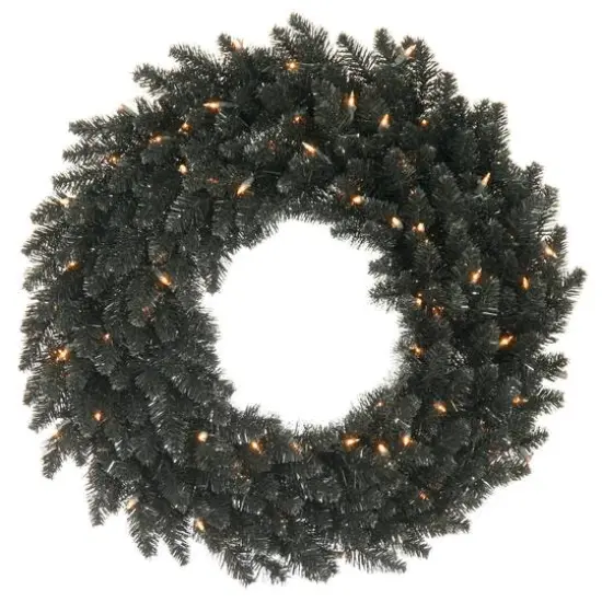 48" Black Fir Christmas Wreath {1}