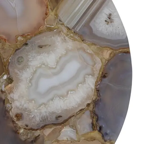 Hello Honey&reg; 11" Multicolor Round Agate Cheese Board {4}