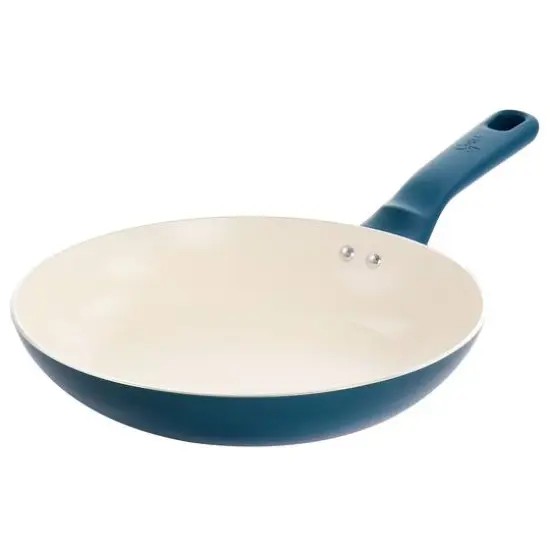 Spice by Tia Mowry Savory Saffron Teal7 Piece Ceramic Nonstick Aluminum Cookware Set with Nylon Utensils {6}