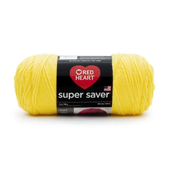Red Heart&reg; Super Saver&reg; Solid Yarn Bright Yellow {1}