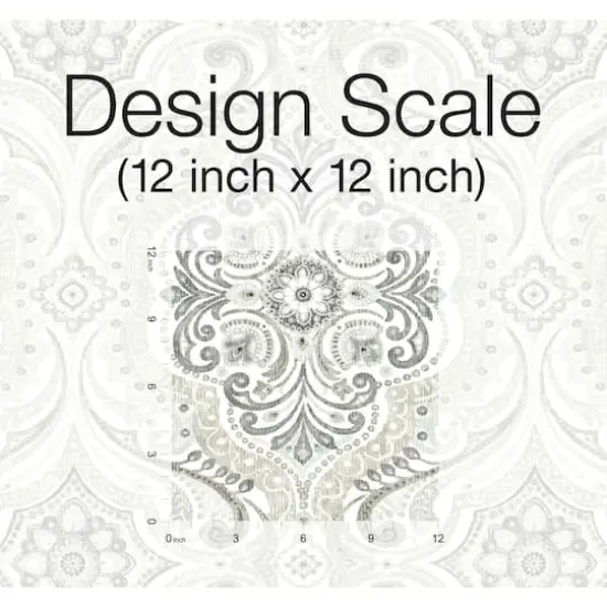 RoomMates Bohemian Damask Peel & Stick Wallpaper Taupe and Gray {8}