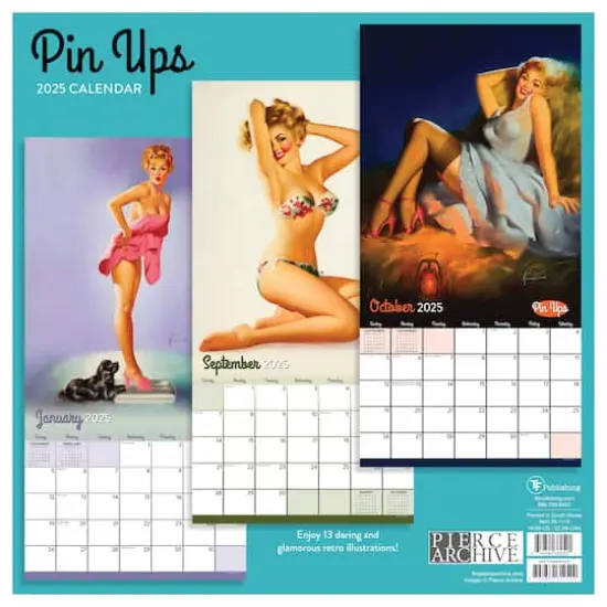 TF Publishing 2025 Pin Ups Wall Calendar {3}