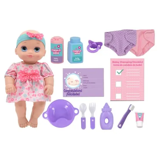 New Adventures Cuddle Kids&reg; Play All Day Baby Doll Playset {1}