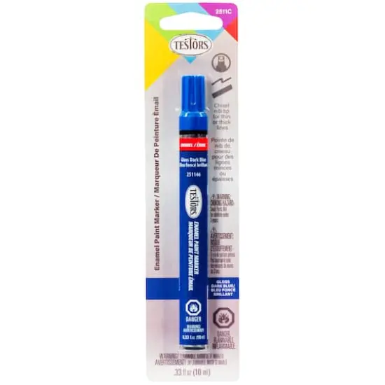 Testors&reg; Glossy Chisel Tip Enamel Marker Blue {1}