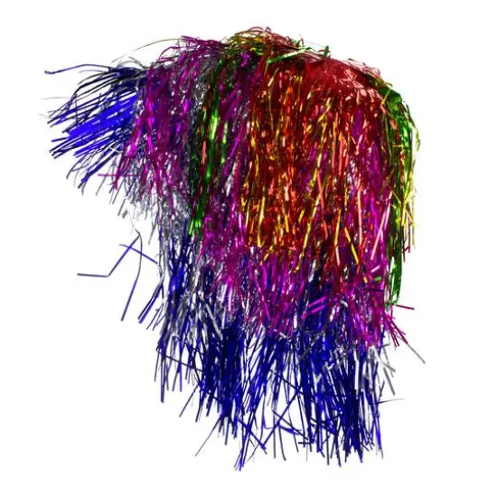 Multicolor Tinsel Adult Wig Halloween Costume {1}