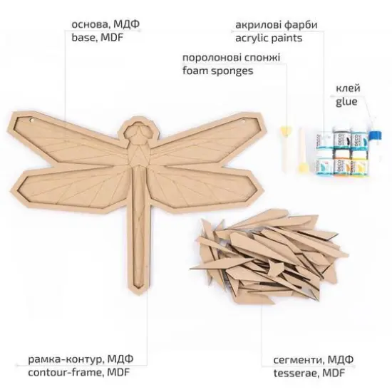 Rosa Talent Dragonfly Painting Your Puzzle Mosaic Art Kit {4}