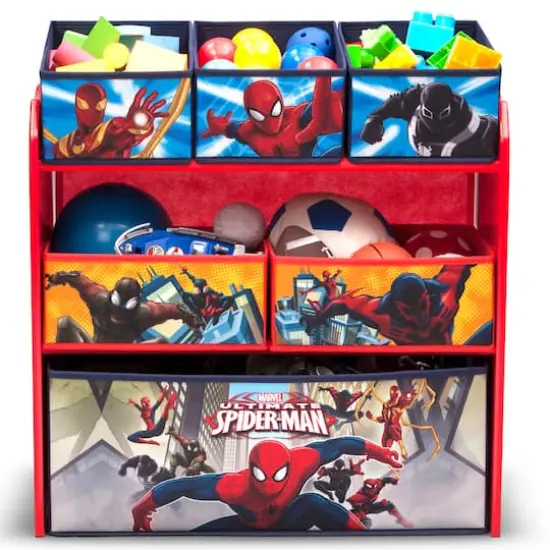 Spider-Man 6 Bin Design & Store Toy Organizer {3}